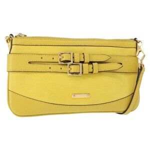 Authentic BURBERRY Shoulder Bag Leather Yellow gold